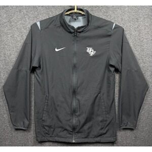 University Central Florida Jacket Mens Small Gray Nike UCF Knights Zip Dri Fit S